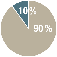 10% 90%